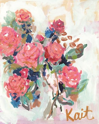 Framed All Flowers Need Time Print