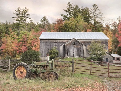 Framed Fall on the Farm II Print