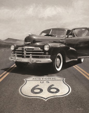 Framed Historic Route 66 Print