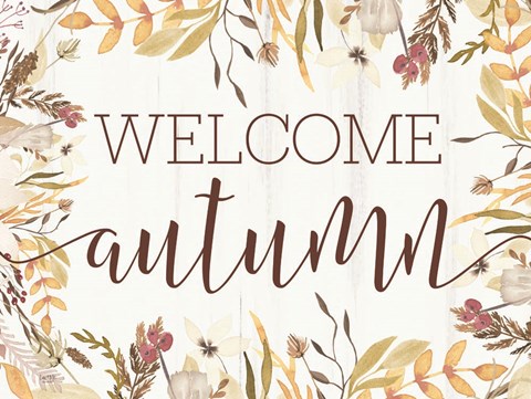 Framed Welcome Autumn Print