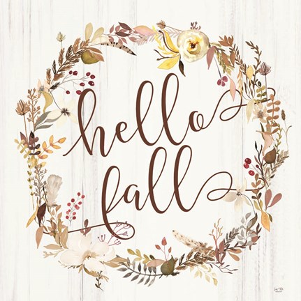 Framed Hello Fall Print