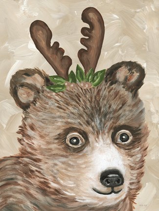 Framed Christmas Bear Print