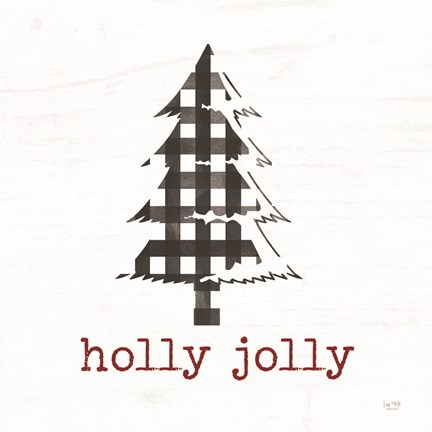 Framed Holly Jolly Tree Print