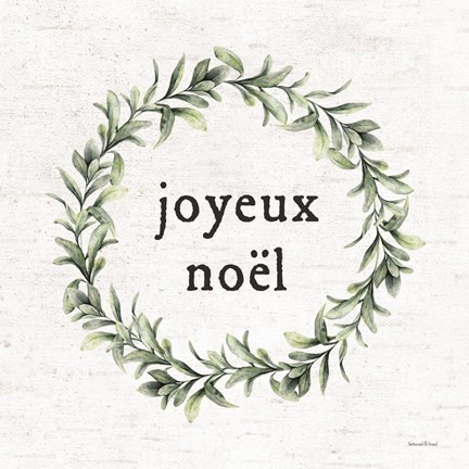 Framed Joyeux Noel Print