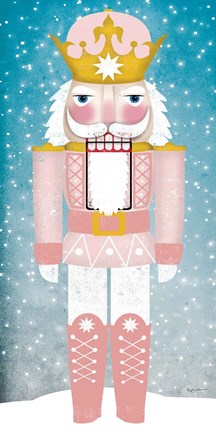 Framed Nutcracker III Blush Print