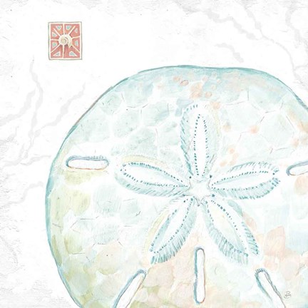 Framed Delicate Sea IX Print