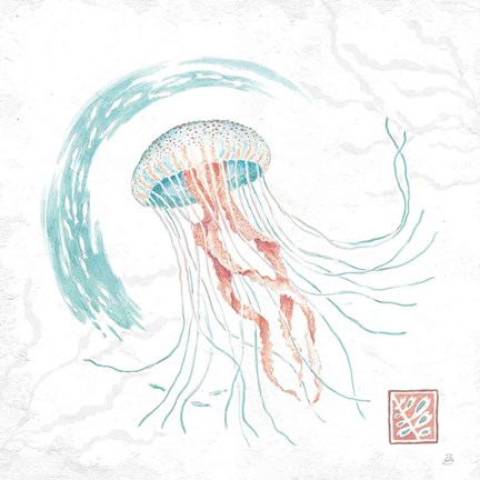 Framed Delicate Sea IV Print