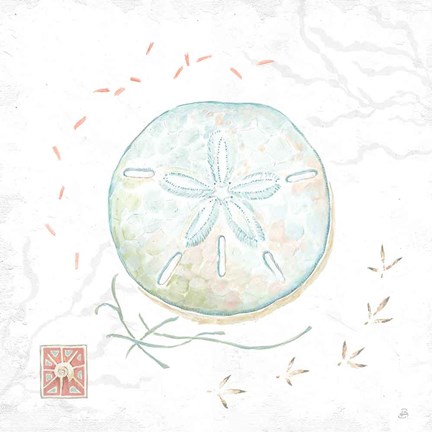 Framed Delicate Sea VI Print