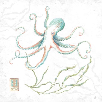 Framed Delicate Sea V Print