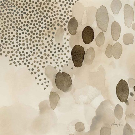 Framed Natural Abstract II Crop I Print