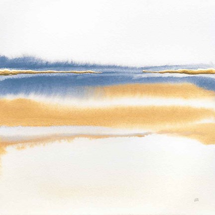 Framed Blue and Orange II Print