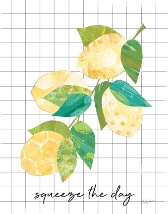 Framed Summer Lemons Sentiment II Print