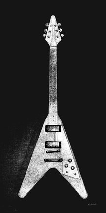 Framed Garage Band III WB Print