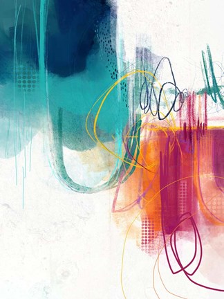 Framed Turquoise No. 1 Print