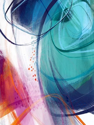 Framed Turquoise No. 2 Print