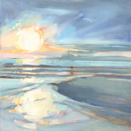 Framed Eastern Lake Sunset Print
