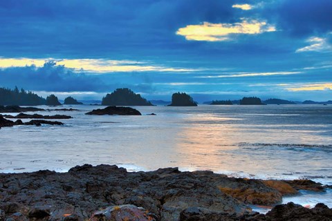 Framed Island at Sunrise Print