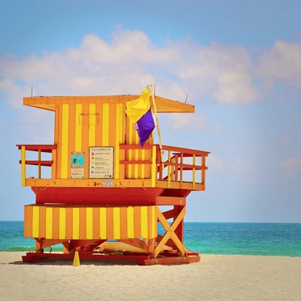 Framed Lifeguard Station Print
