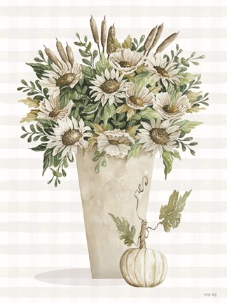 Framed Fall Sunflowers IV Print