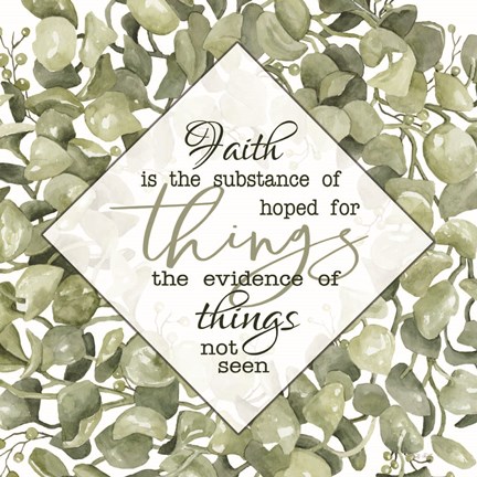 Framed Faith Is? Print