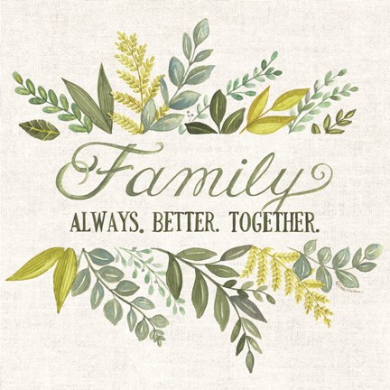 Framed Family Always Better Together Print