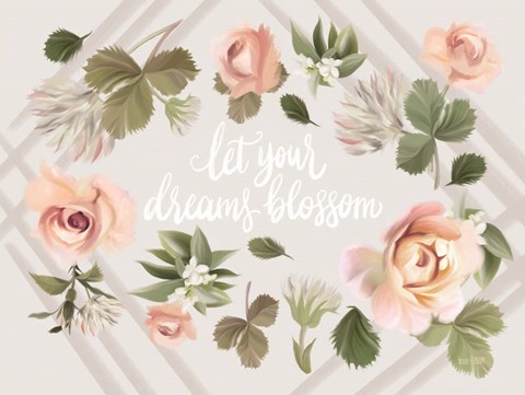 Framed Let Your Dreams Blossom Print