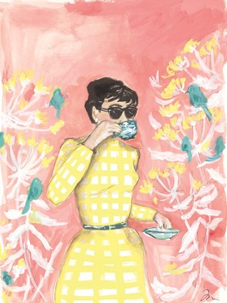 Framed Coffee in the Aviary Print