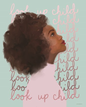 Framed Look Up Child Print