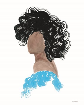 Framed Sunday Blue Dress Print