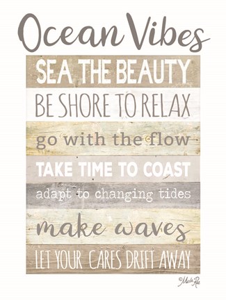 Framed Ocean Vibes Print