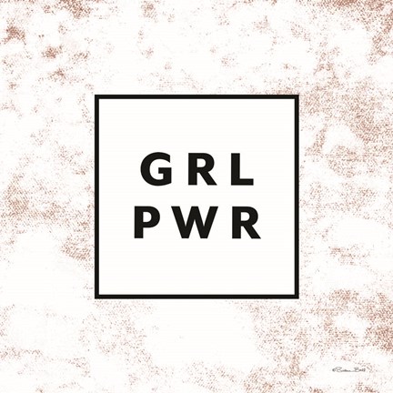 Framed GRL PWR Print