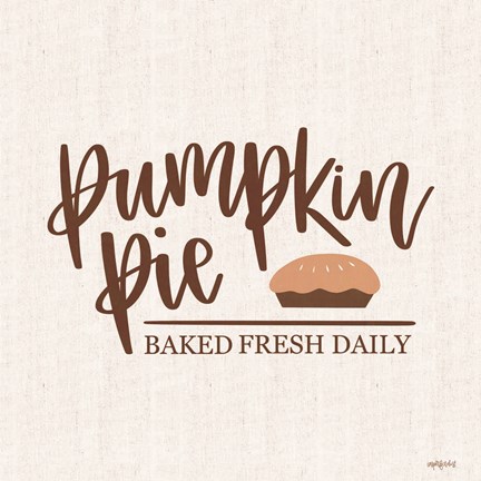 Framed Pumpkin Pie Print