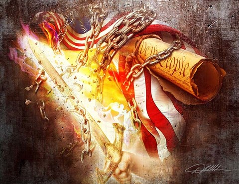 Framed Break Every Chain Print