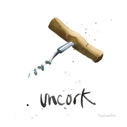 Framed Pop the Cork VIII Print