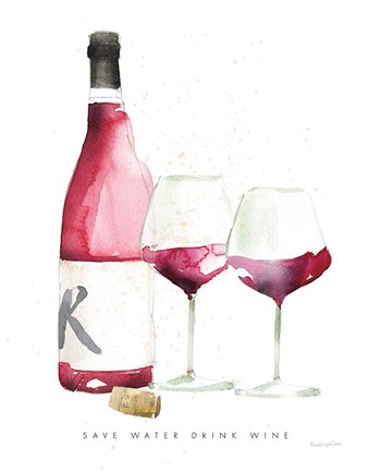 Framed Pop the Cork I Print