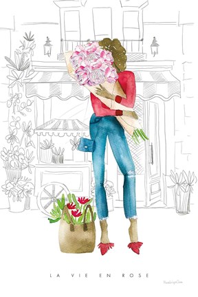 Framed Paris Girlfriends V Print