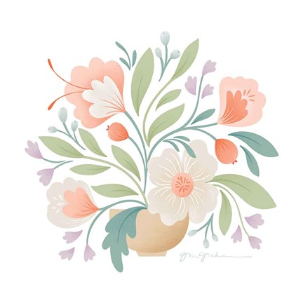 Framed Sweet Bouquet II Print