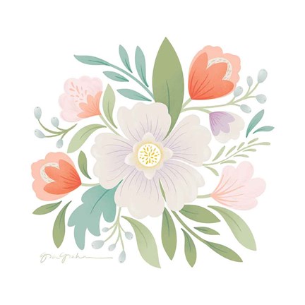 Framed Sweet Bouquet I Print