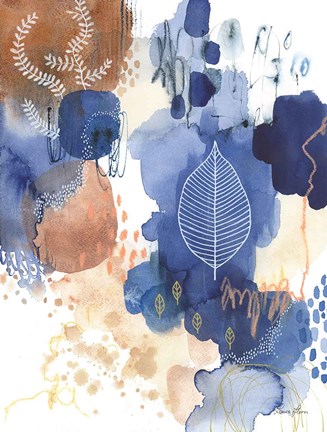 Framed Indigo Bliss II Print