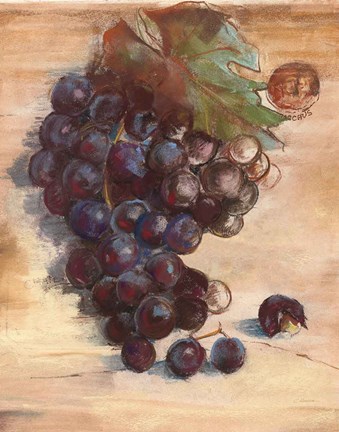 Framed Grape Harvest III No Label Print