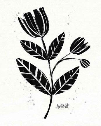 Framed Bold Blooms V Print