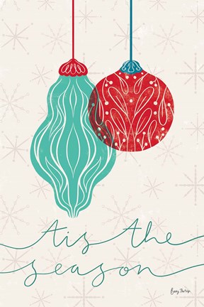 Framed Retro Ornaments VII Print