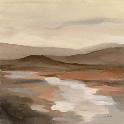 Framed Cinnamon Riverbank II Print