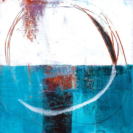 Framed Radial Wave Print