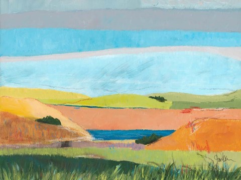 Framed Of Independent Hues Print