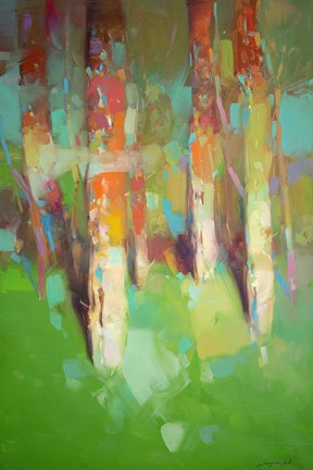 Framed Summer Trees Print