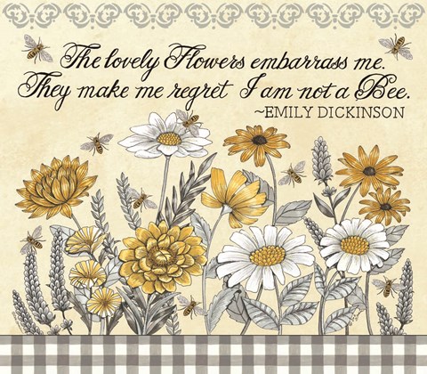 Framed Make Me Regret I am Not a Bee Print