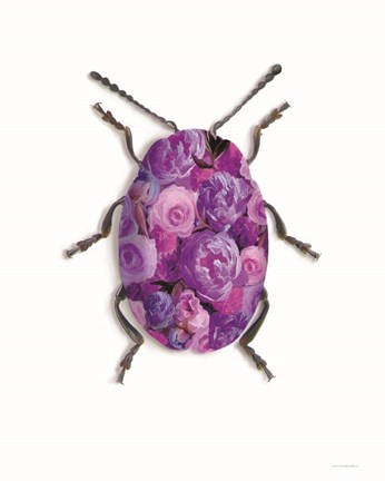 Framed Purple Camo Print