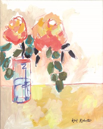 Framed Flowers for Judy Print