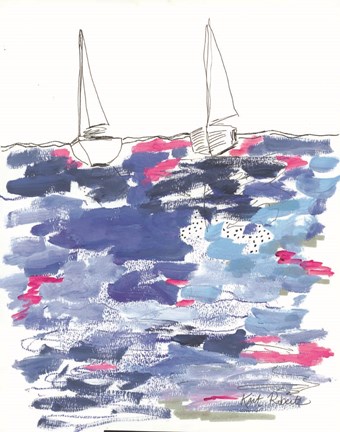 Framed View From the Beach House Print